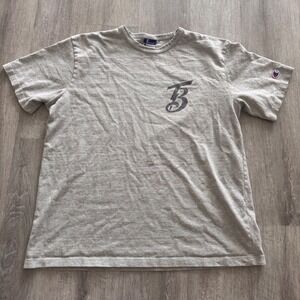 Champion x Beams Tokyo Baseball Mens Gray Graphic Logo T-Shirt Medium Streetwear